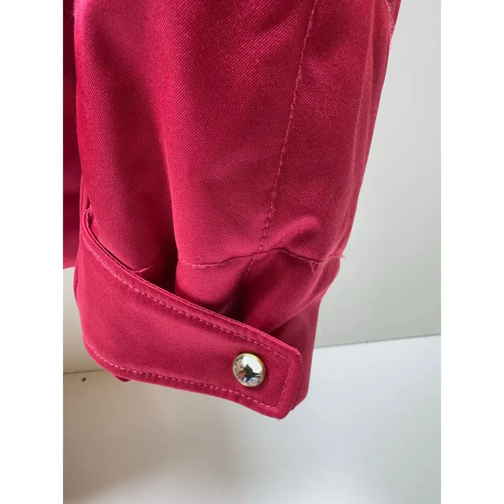 Metropolis Legacy Couloir Women’s Ski Parka Sz 10 Red Faux Fur Hood Full Zip